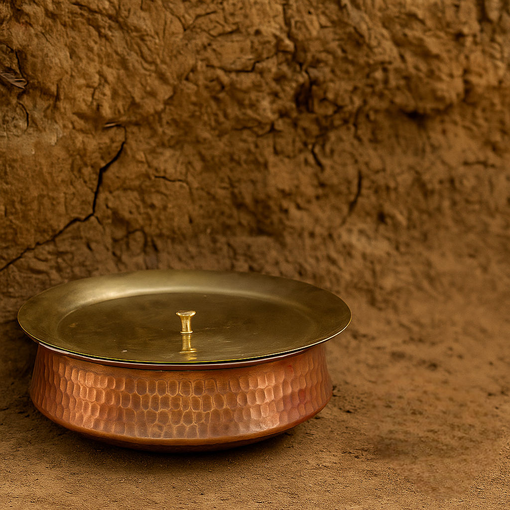 Copper Lagan for Biryani & Indian Curries