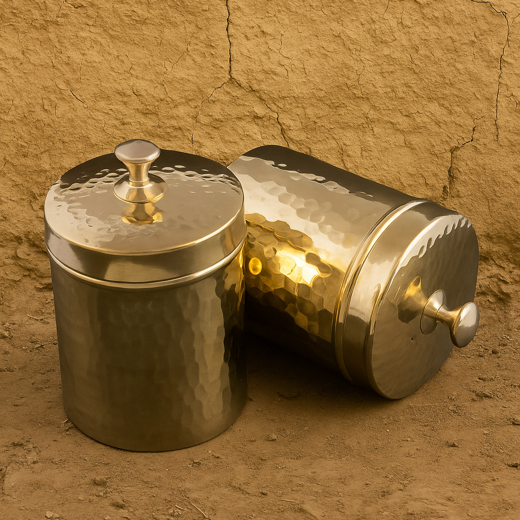 Brass Containers (Set of 2)