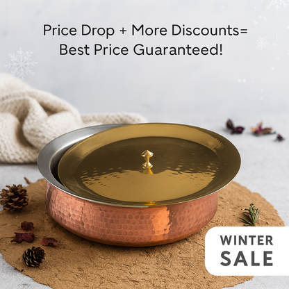 Copper Lagan for Biryani & Indian Curries