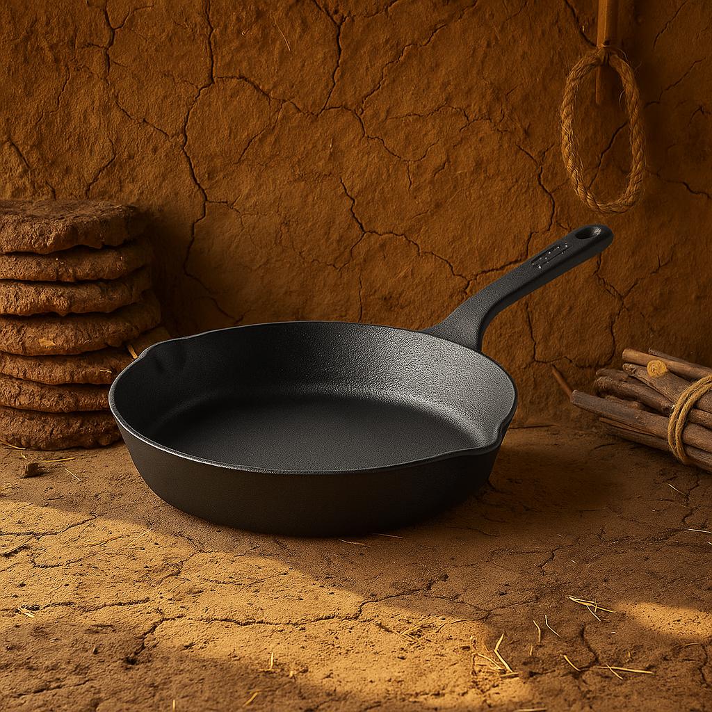 Cast Iron Frypan | Heavy-Duty, Pre-Seasoned & Chemical-Free