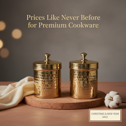 Brass Containers (Set of 2)