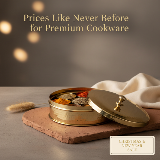 Brass Masala Dani for Spice Storage