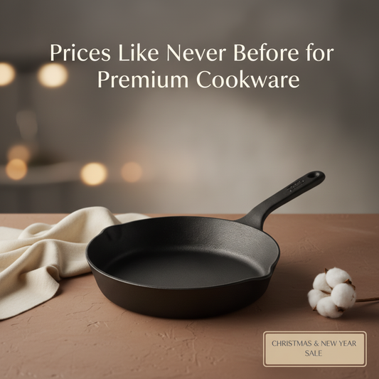 Cast Iron Frypan | Heavy-Duty, Pre-Seasoned & Chemical-Free